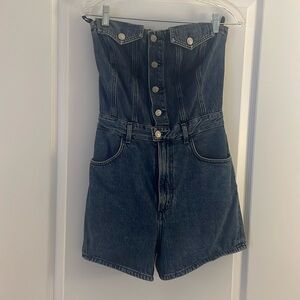 Agolde sandy denim romper